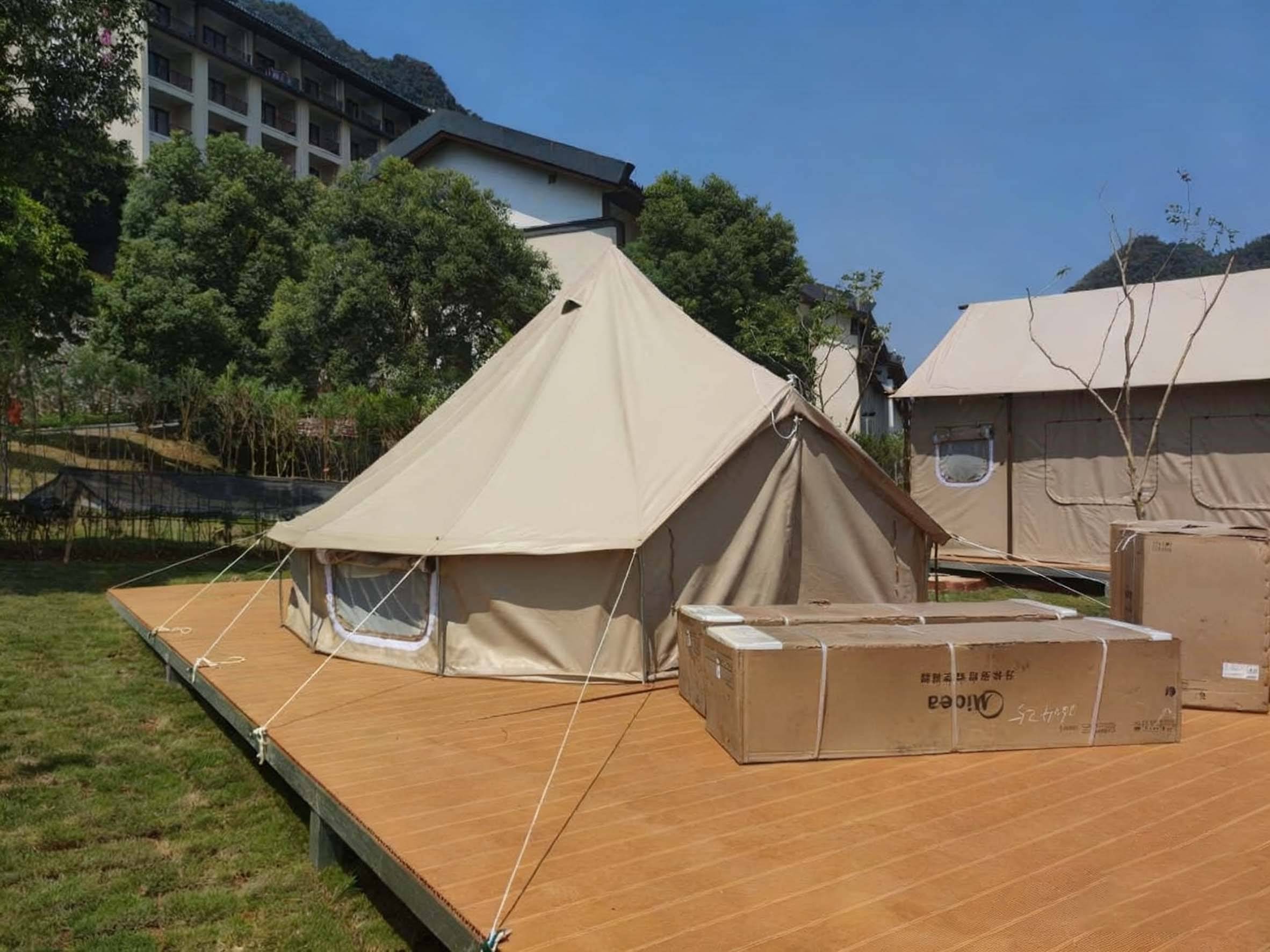 居专注金属结构房屋三大主营帐篷满足多元场景需求冰球突破技巧沙漠亲子景区帐篷定制优选佛山好来(图3)